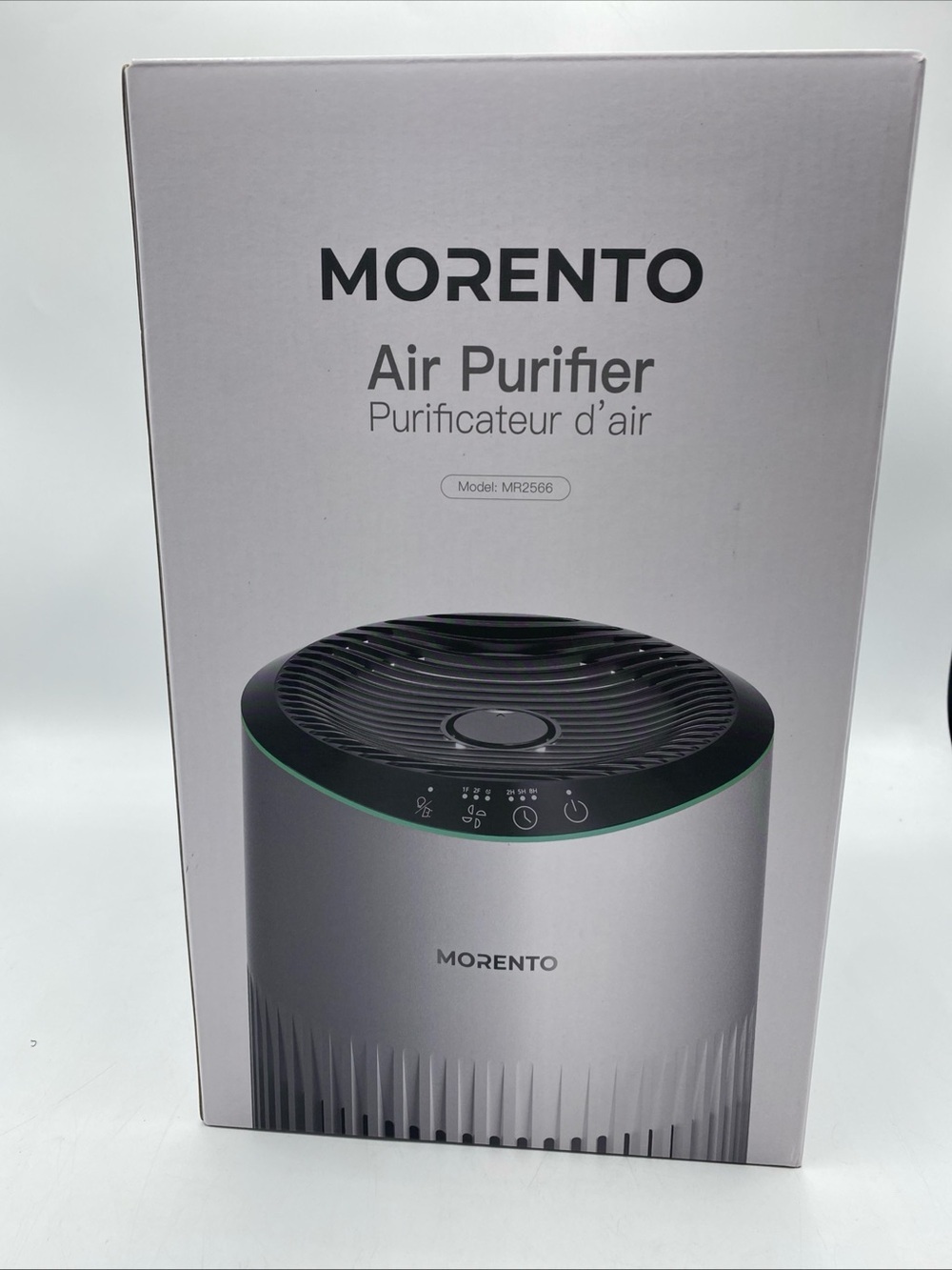 MORENTO MR2566 Tabletop Air Purifier HEPA-Type Portable White Touch Control